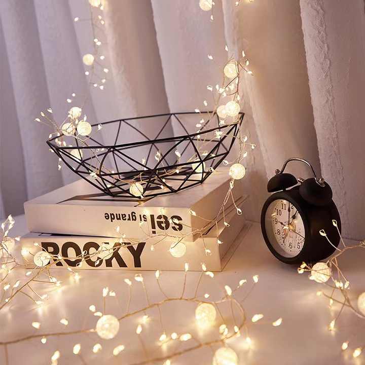 6M Crackle Ball Fairy Lights β Artisan-Inspired Warm LED String for Dreamy Bedroom & Cozy Decor